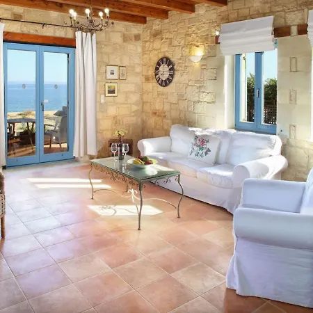 Beachfront Aqua Marine With Private Pool,ping-pong & Bbq Villa Chania (Crete)